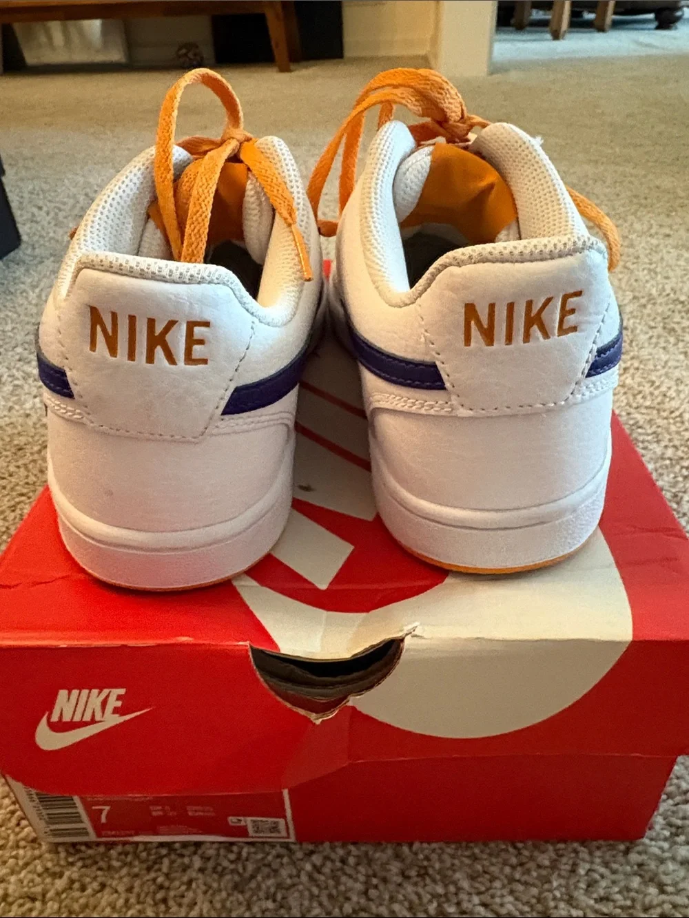 Nike Court Vision Lo NBA Men’s size 7 Lakers Like New